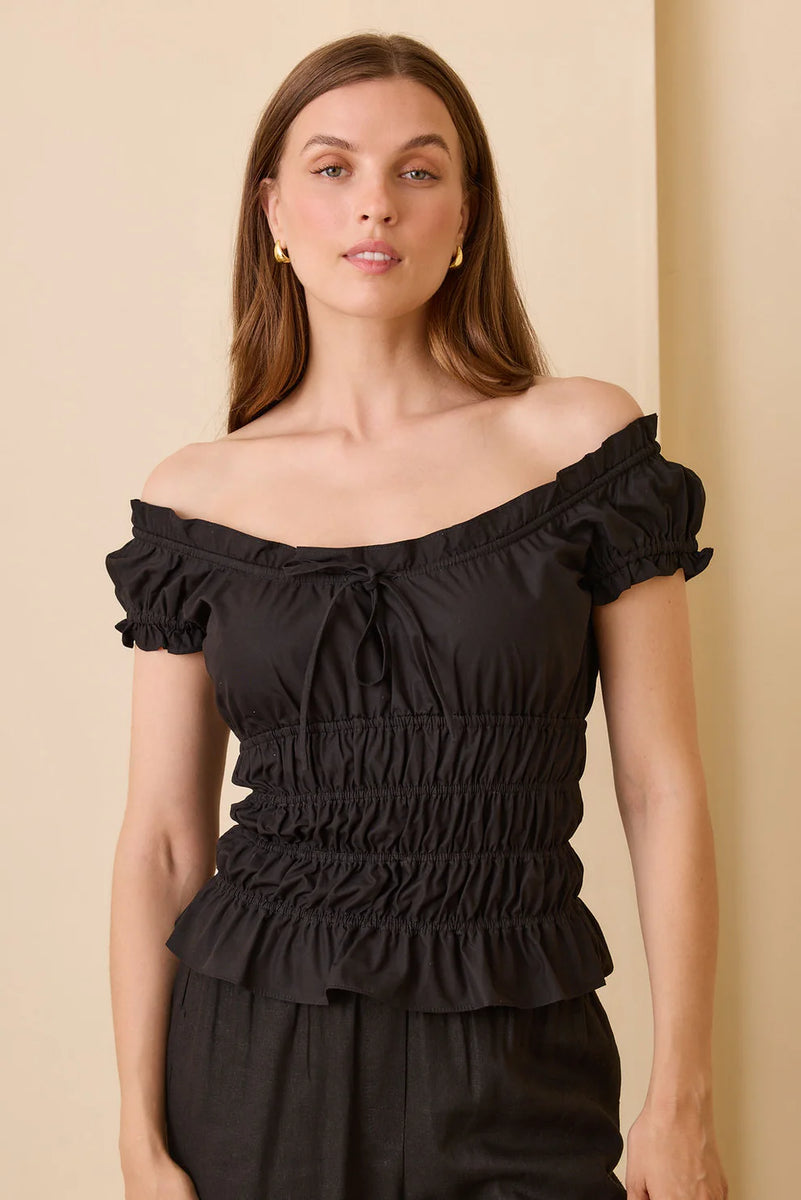 Sophia Top Black – Wild Cactus Boutique