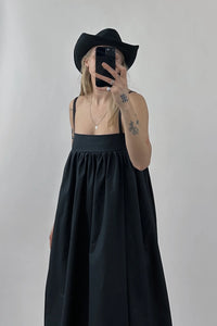 Black Empire Midi Dress