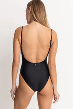 Load image into Gallery viewer, Classic Minimal One Piece Black Bathing Suit