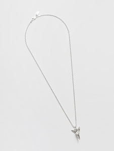Silver Cherub Charm Necklace