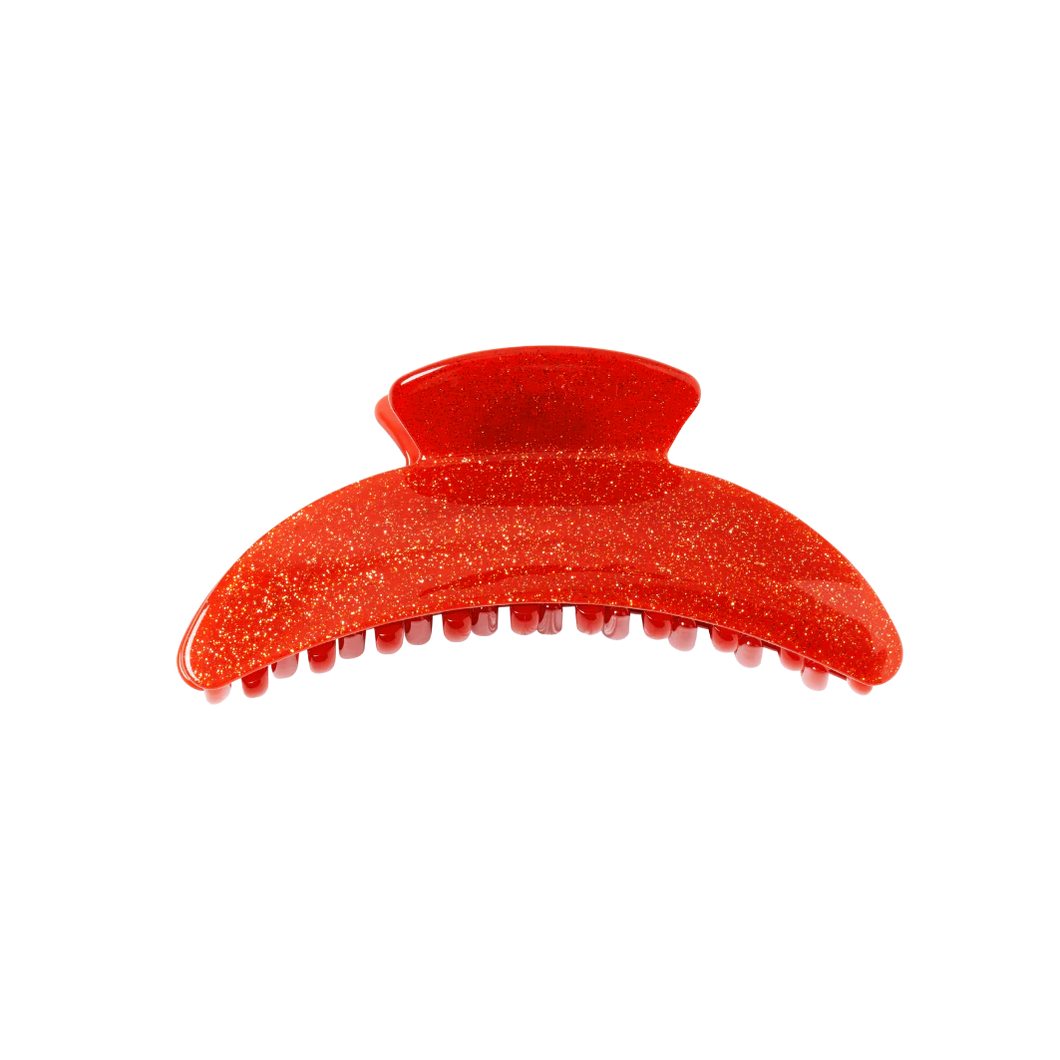 Slim Hair Claw Clip in Speakeasy Glitter
