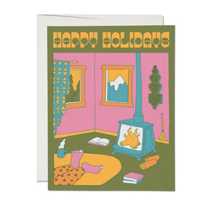 Fireside Holidays Greeting Card