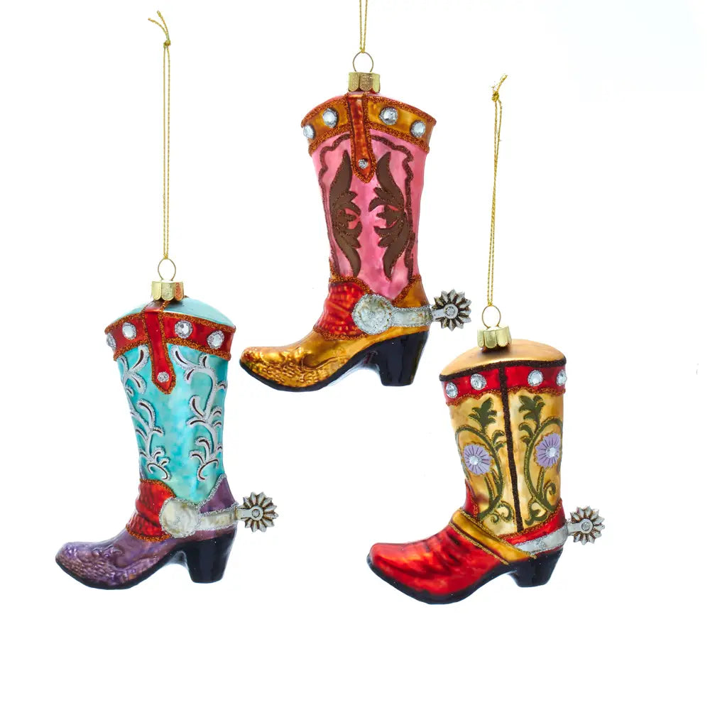 Cowboy Boot Holiday Ornament