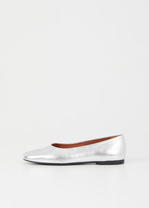 Silver Jolin Ballet Flat