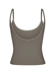Taupe Scoop Back Cami