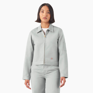 Gray Cropped Eisenhower Jacket