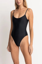 Load image into Gallery viewer, Classic Minimal One Piece Black Bathing Suit