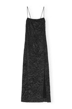 Load image into Gallery viewer, Crinkled Satin Midi Slip Dress