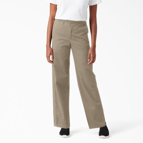 Twill Wide Leg Pant Rinsed Sand