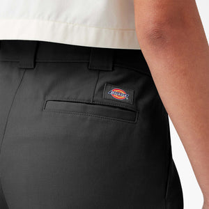 Black Crop Work Pant