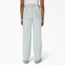 Load image into Gallery viewer, Madison Loose Fit Denim Double Knee Light Denim