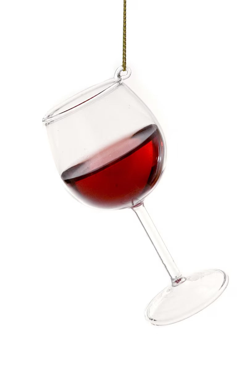 Red Wine Glass Ornament