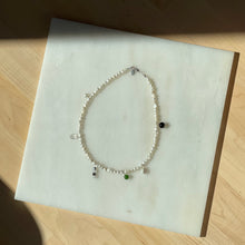Load image into Gallery viewer, Frosted Pearl Charm Necklace