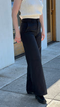 Load image into Gallery viewer, Black Wide Leg Work Pants