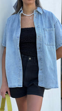 Load image into Gallery viewer, Endless Blue Eliza Denim Shirt