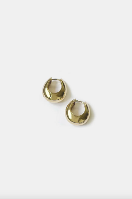 Gold Baby Hazel Hoops