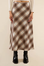 Load image into Gallery viewer, Dahlia Brown Flannel Skirt