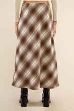 Load image into Gallery viewer, Dahlia Brown Flannel Skirt