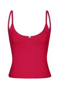 Cherry Scoop Back Cami