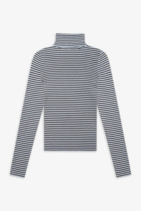 Montauk Stripe Tucker Cloud Knit Turtleneck