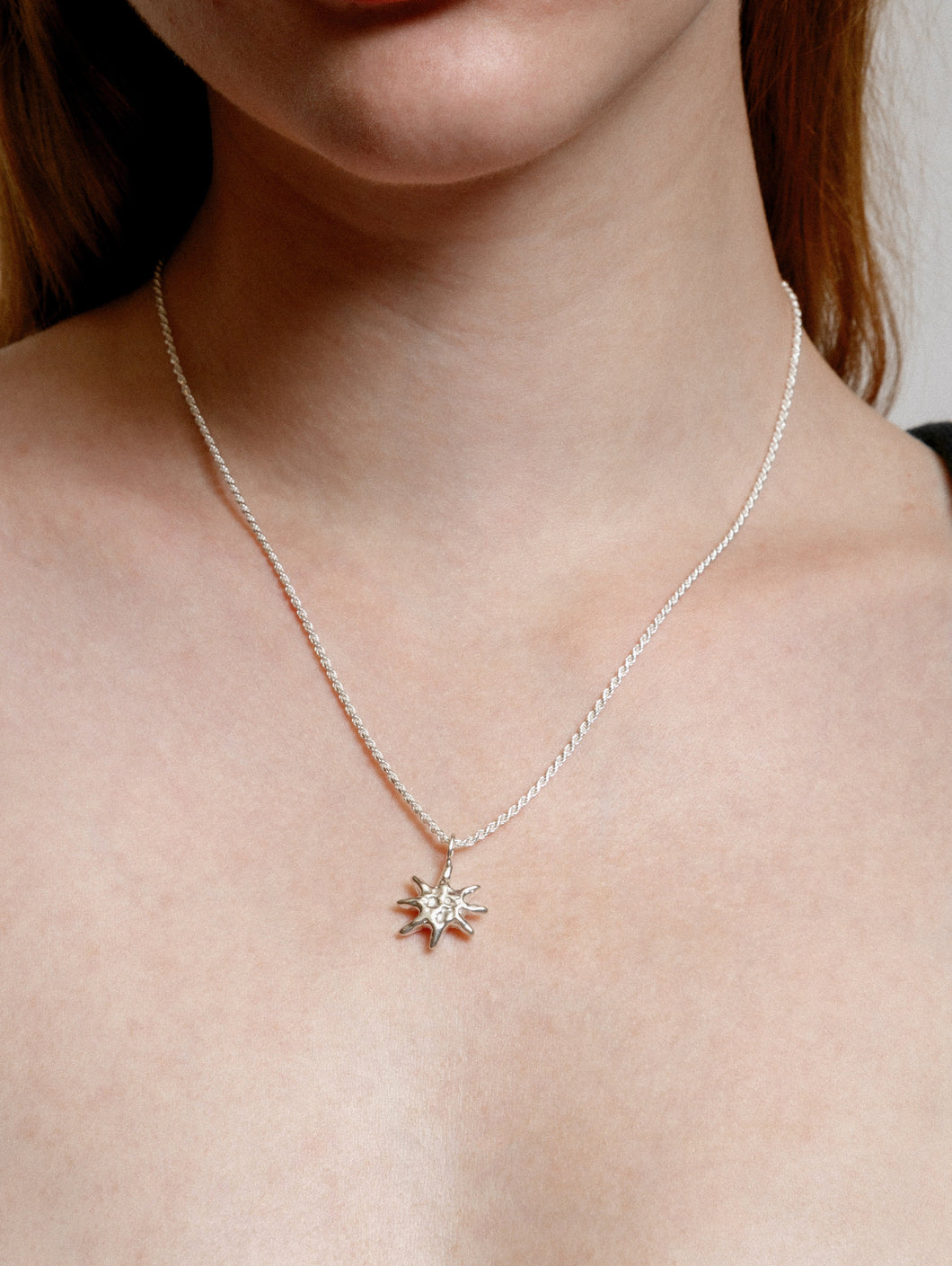 Silver Solar Necklace