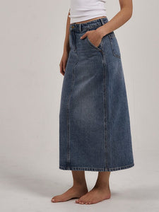 Frankie Skirt Weathered Blue
