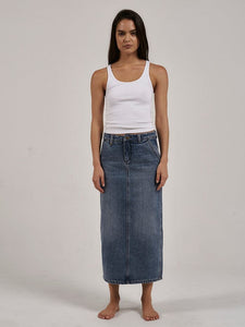 Frankie Skirt Weathered Blue