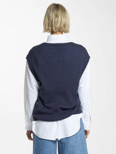 Load image into Gallery viewer, Endless Knit Vest in Station Navy