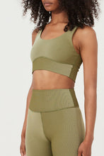 Load image into Gallery viewer, Olive Stripe Sport Short