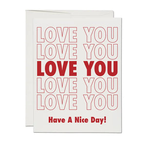 Grocery Bag Love Greeting Card