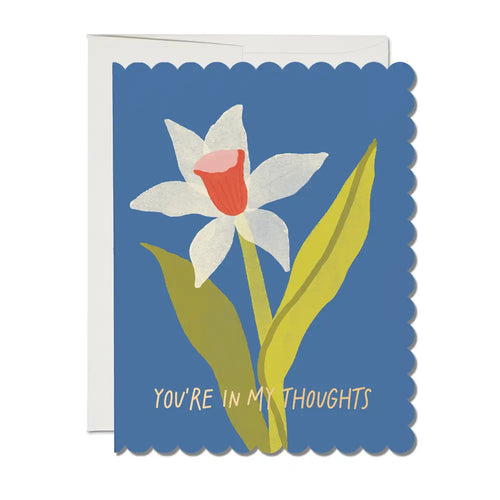 Scalloped Daffodil Sympathy Card