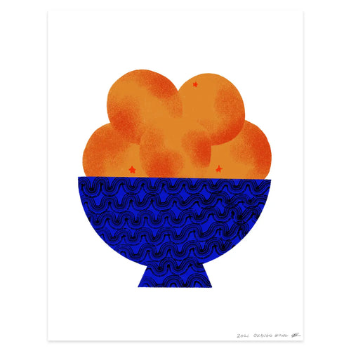 Orange Bowl Art Print