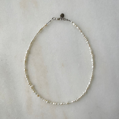 Mini Frosted Pearl Necklace
