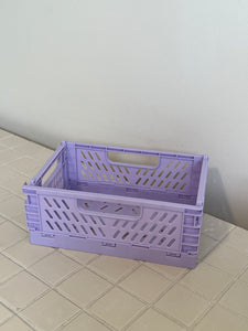 Lavender Mini Storage Crate