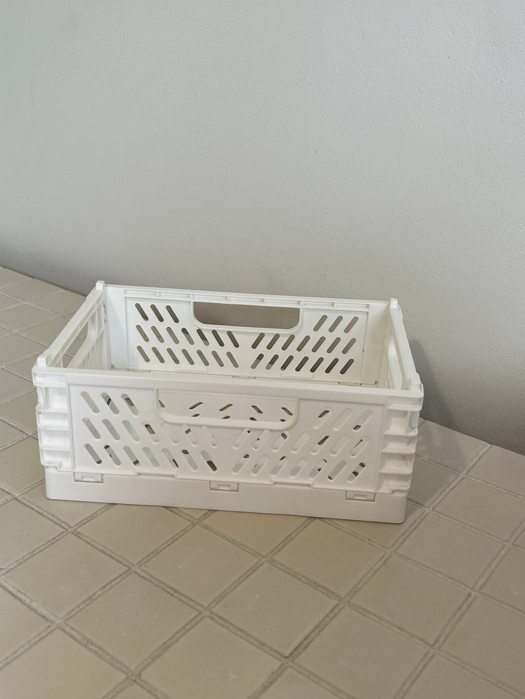 White Mini Storage Crate
