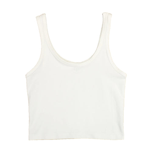Washed White Sporty Tank