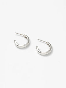 Large Silver Abbie Hoops
