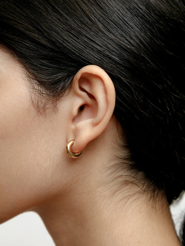 Small Gold Abbie Hoops