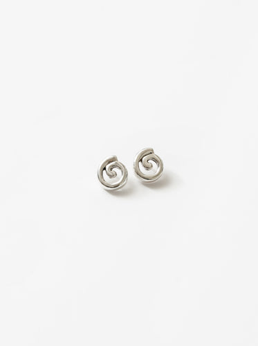 Silver Bowie Hoops