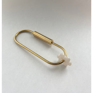 Brass Daisy Key Ring