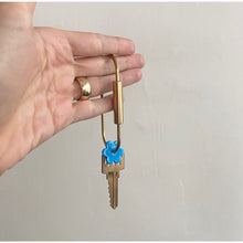 Load image into Gallery viewer, Brass Daisy Key Ring
