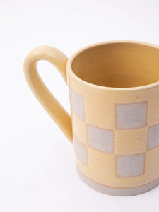 Yellow Checkered Mug
