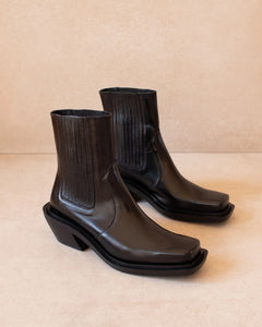 Ranch Black Ankle Boot